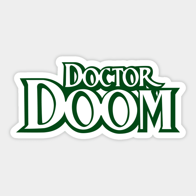 Doom logo Sticker by JamesCMarshall